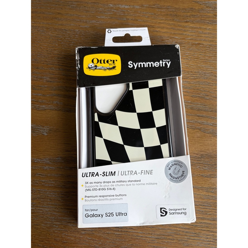 OtterBox Symmetry Series Samsung Galaxy S25 Ultra Case Checkered Magnetic Slim